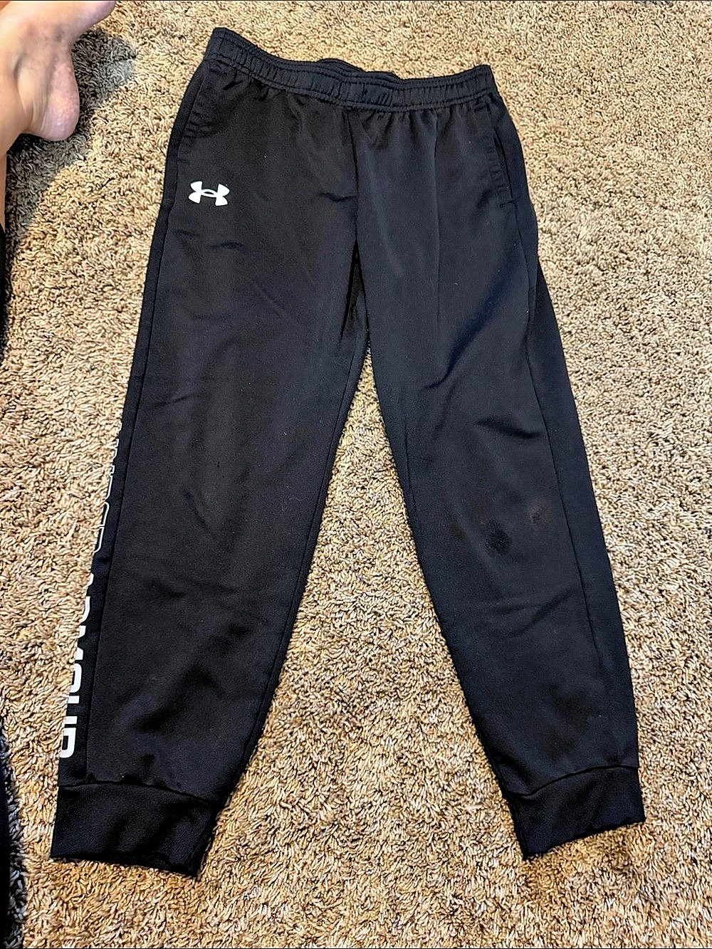 Under ArmourGraphic Jogger Pants Black Kids size Medium+